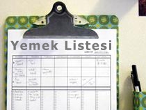 Yemek Listesi