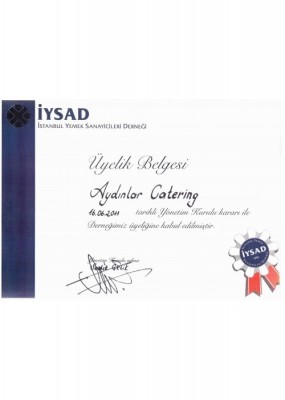 İYSAD Üyelik Belgesi